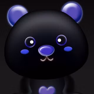 Neon bear wallpaper