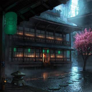 Japan summer night wallpaper