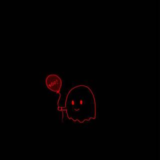 Red ghost wallpaper