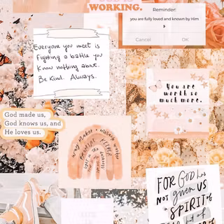 Aesthetic Jesus collage wallpaper