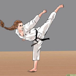 Karate kick wallpaper