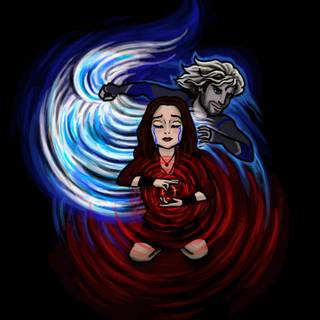 Scarlet witch and Quicksilver wallpaper