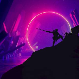 Purple 4k PC wallpaper