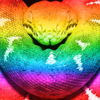 Rainbow snake wallpaper