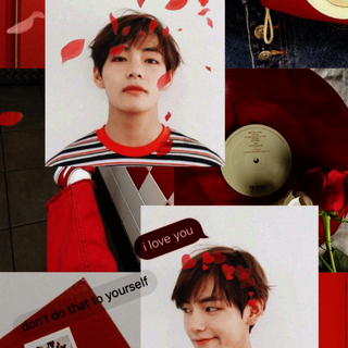 Jungkook red aesthetic wallpaper