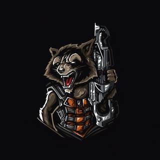 4k raccoon wallpaper