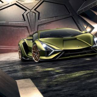 4k Lamborghini Sian wallpaper