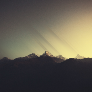 Abstract mountain arts wallpaper