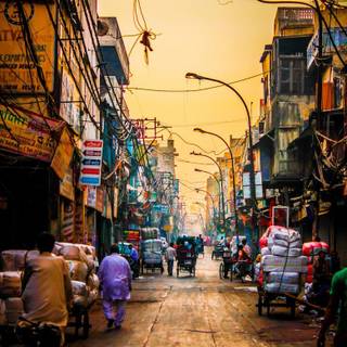 Indian street wallpaper