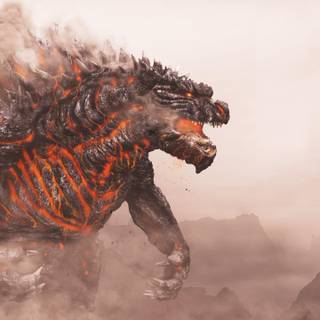 Godzilla face wallpaper