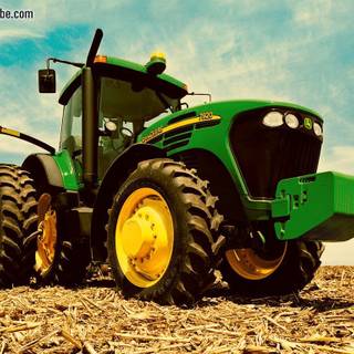 Spring tractors wallpaper