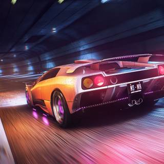 Neon Drive wallpaper