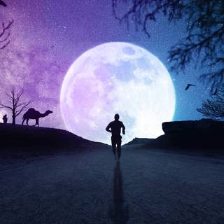 Full moon 4k wallpaper