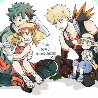 MHA x Pokémon Chibi wallpaper