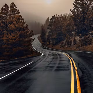 Rainy mountain wallpaper