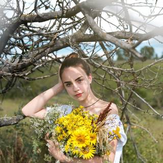 Women flowers wallpaper