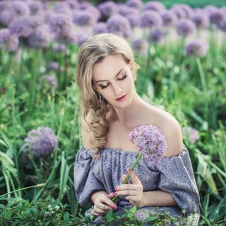 Women flowers wallpaper