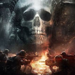 Skull gaming wallpaper