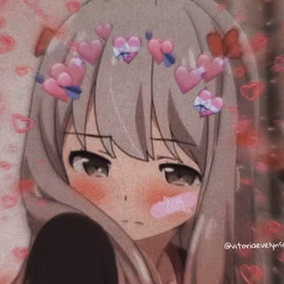 Girl edits wallpaper