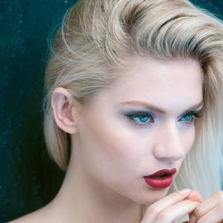 Red lip women wallpaper