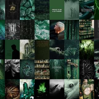 Slytherin collage wallpaper