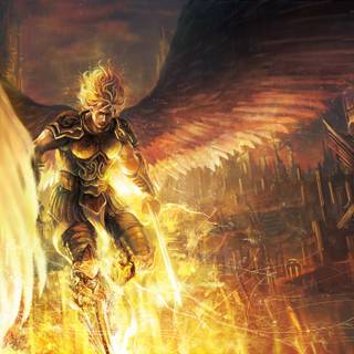 Men with sword wallpaper