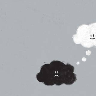 Sad cloud wallpaper
