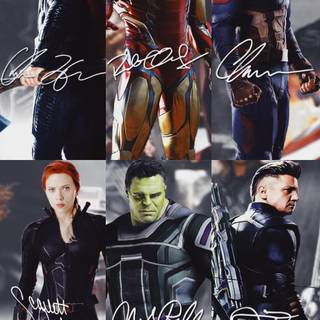 Avengers Endgame signatures wallpaper
