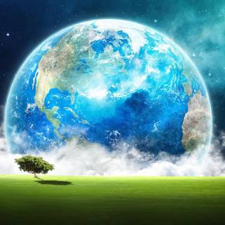 Earth artistic wallpaper