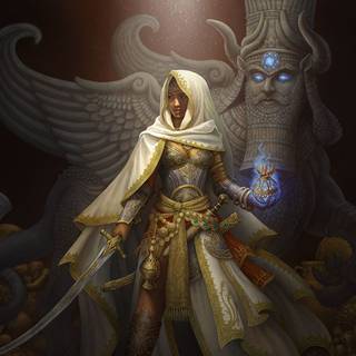 Fantasy luxury women wallpaper