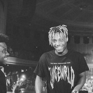 Juice Wrld black and white wallpaper