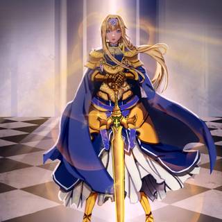 Golden sword wallpaper