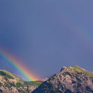 Double rainbow wallpaper