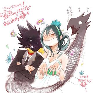 Tokoyami x Asui wallpaper