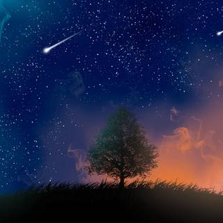 Night sky desktop 4k wallpaper