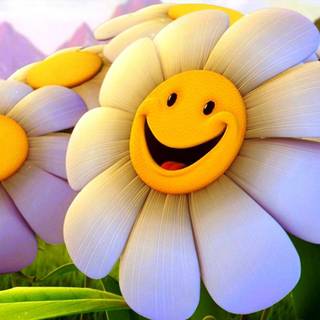 Flower children wallpaper