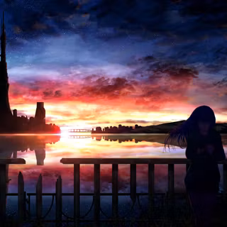 Anime silhouette wallpaper