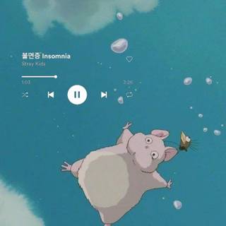 Aesthetic blue Korean wallpaper