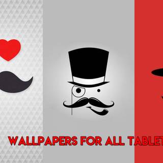 4k mustache wallpaper