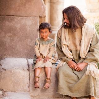 Jesus and child wallpaper