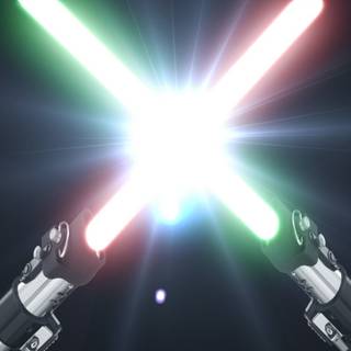 Lightsaber duel desktop wallpaper