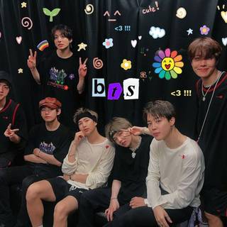 BTS cute laptop wallpaper
