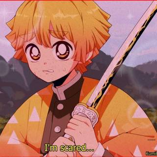 Zenitsu maid wallpaper