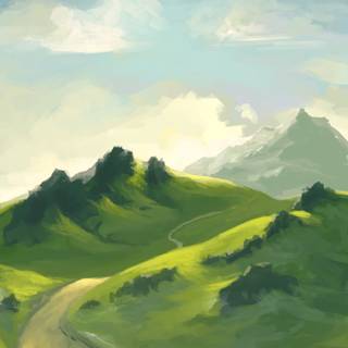 Rolling hills wallpaper