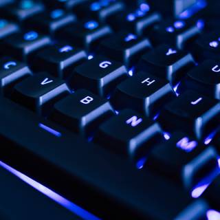 Blue keyboard wallpaper