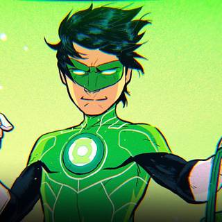 Green Lantern heroes and villains wallpaper