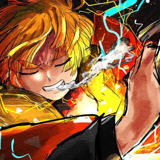 Zenitsu 4k desktop wallpaper