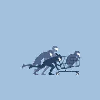 Shopping cart wallpaper