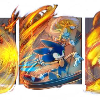 Fire Sonic wallpaper