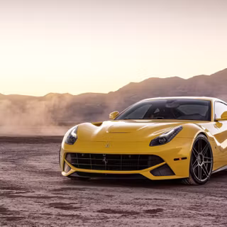 Yellow Ferrari wallpaper